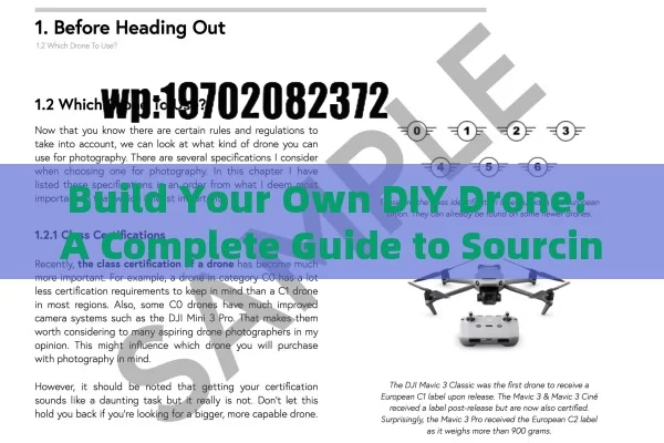 Build Your Own DIY Drone: A Complete Guide to Sourcing and Assembling Drone Components Like a Pro